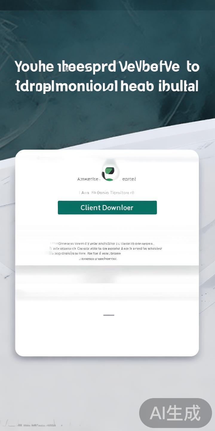 第二步：找到下载安装入口。
在首页显著位置，通常